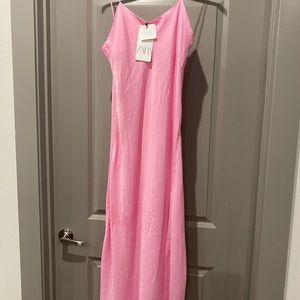 Pink Zara Slip dress